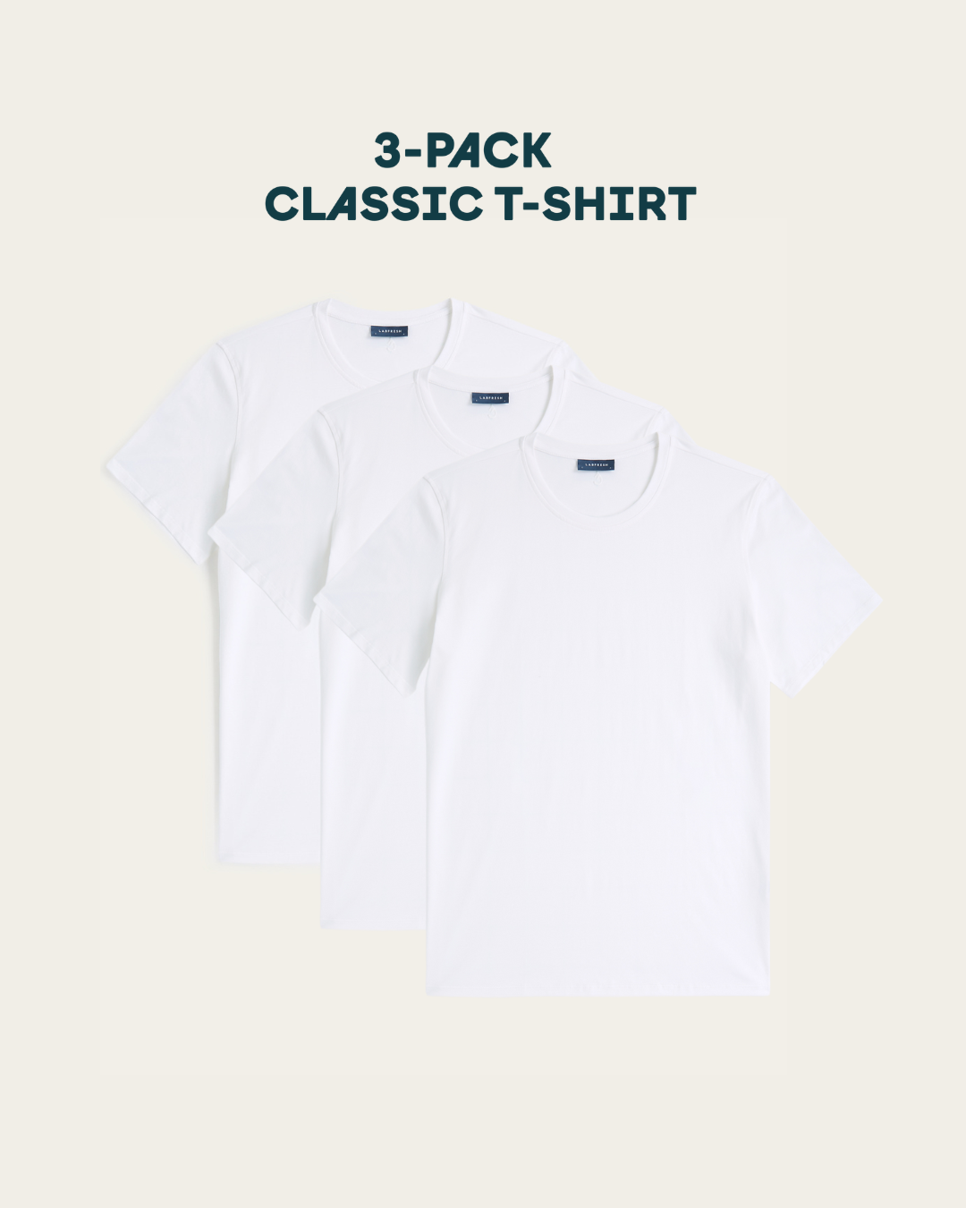 T-shirt 3-pack bundle | White & Black