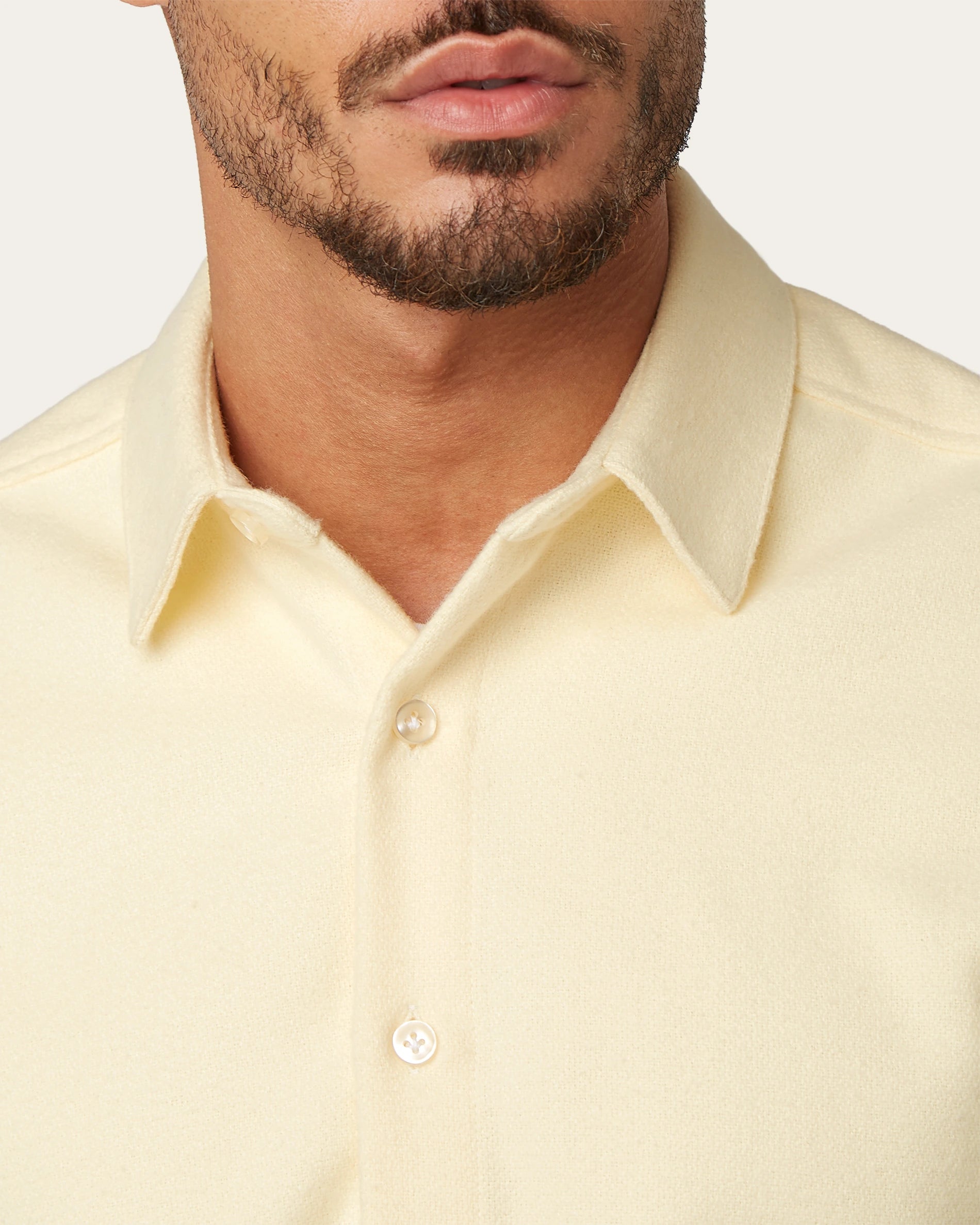 Flannel shirt Butter Yellow