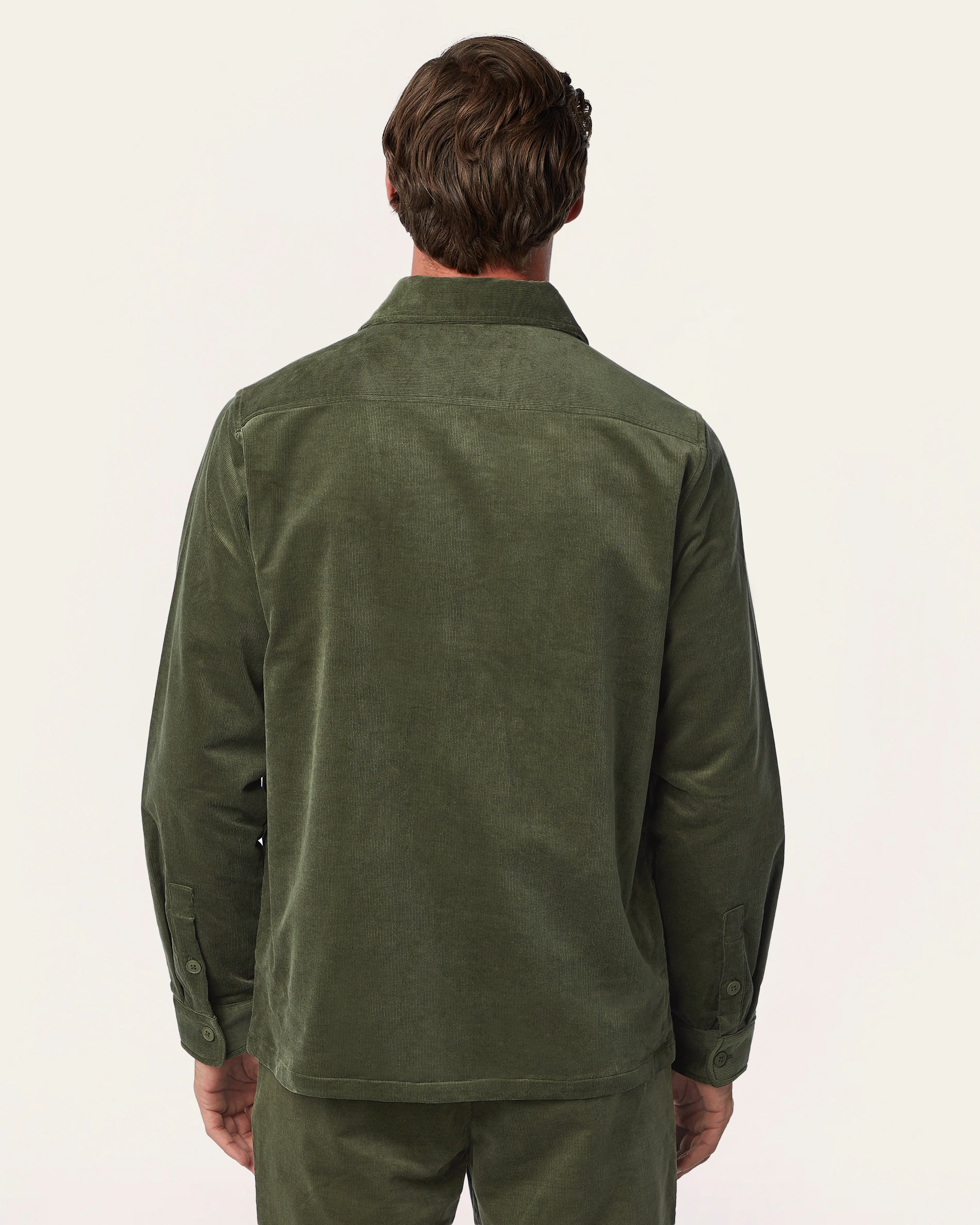 Cordruoy Shirt Jacket Dark Olive