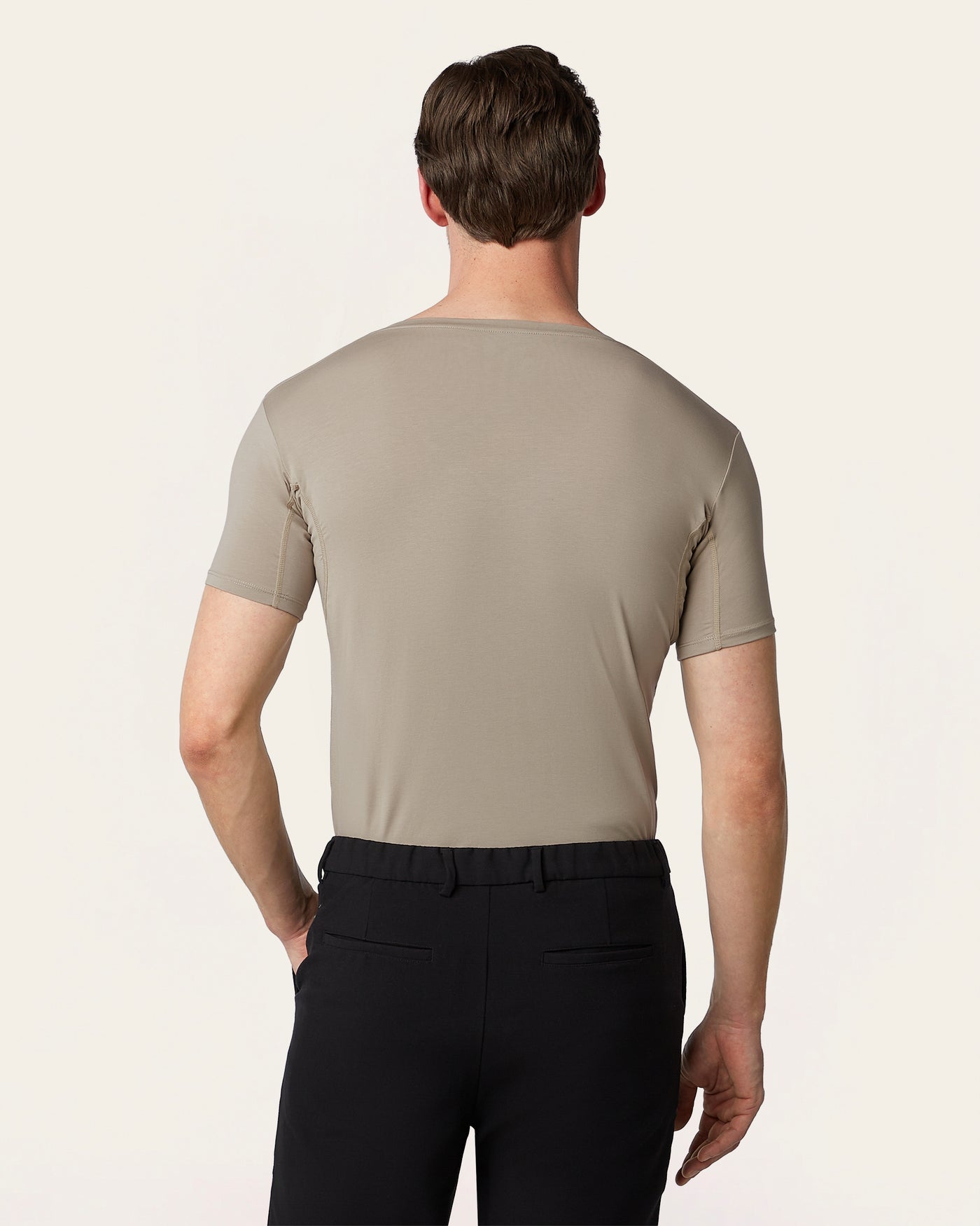 V-neck Sweat-proof undershirt khaki