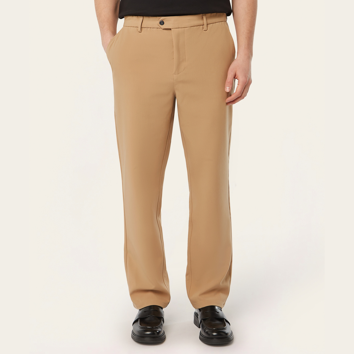 Straight Classic Pants Light Camel