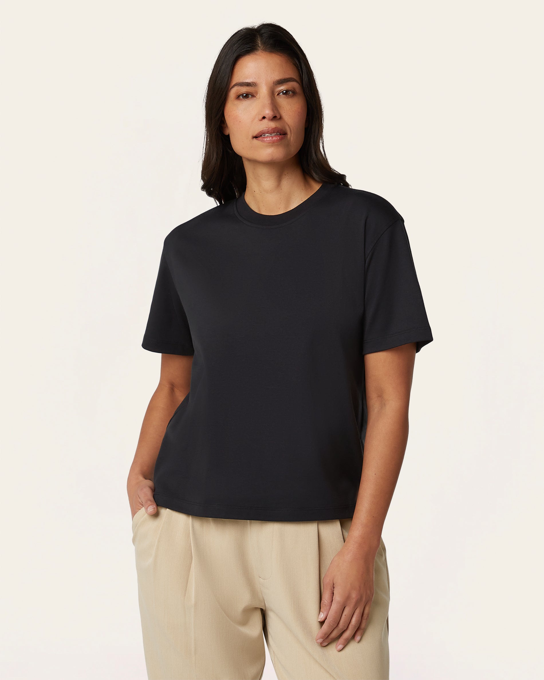 【M 】babylclub　Tシャツ　Black Women's Black Forever Boxy fit t-shirt | LIV by LABFRESH
