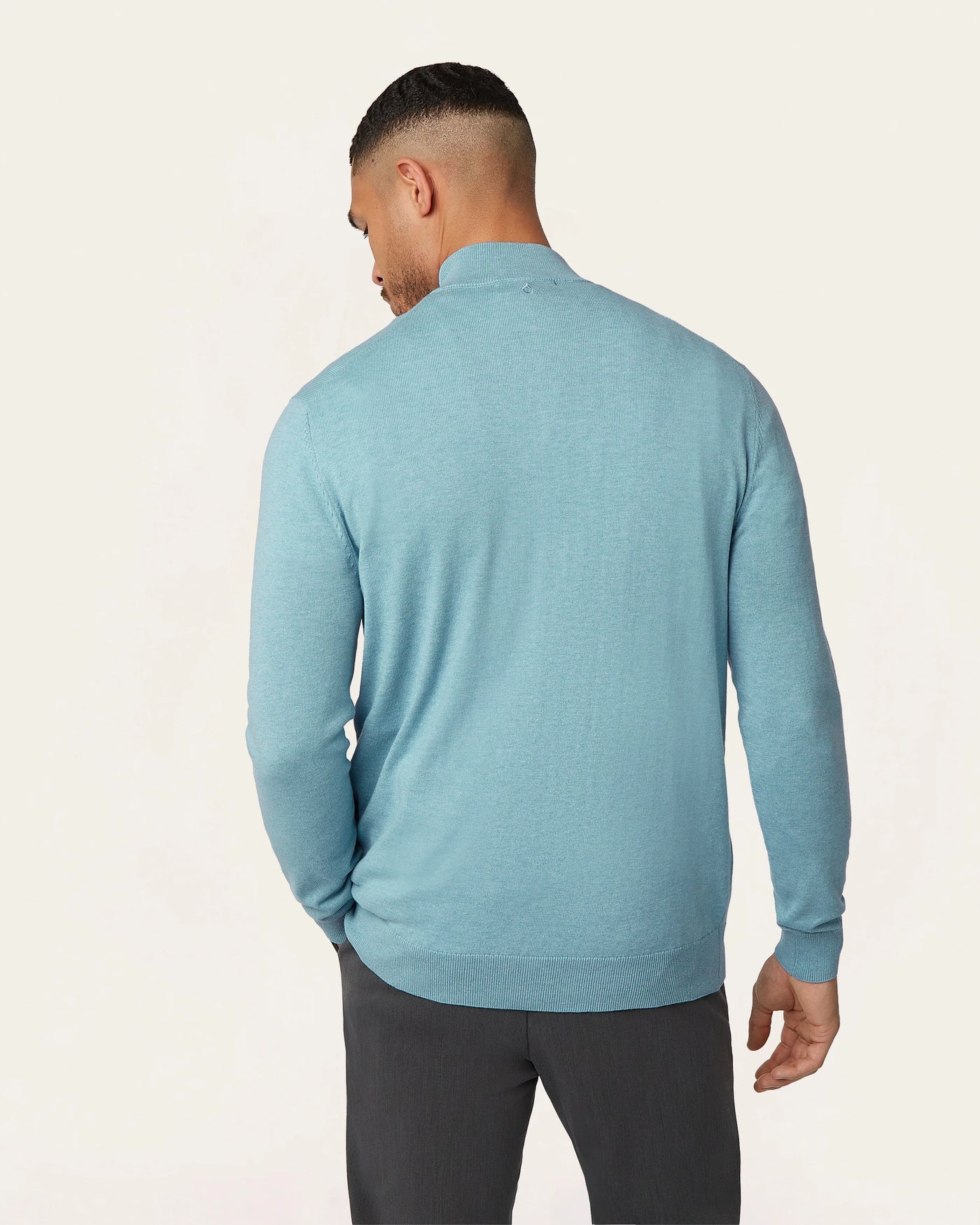 Seawool Half Zip Light Blue