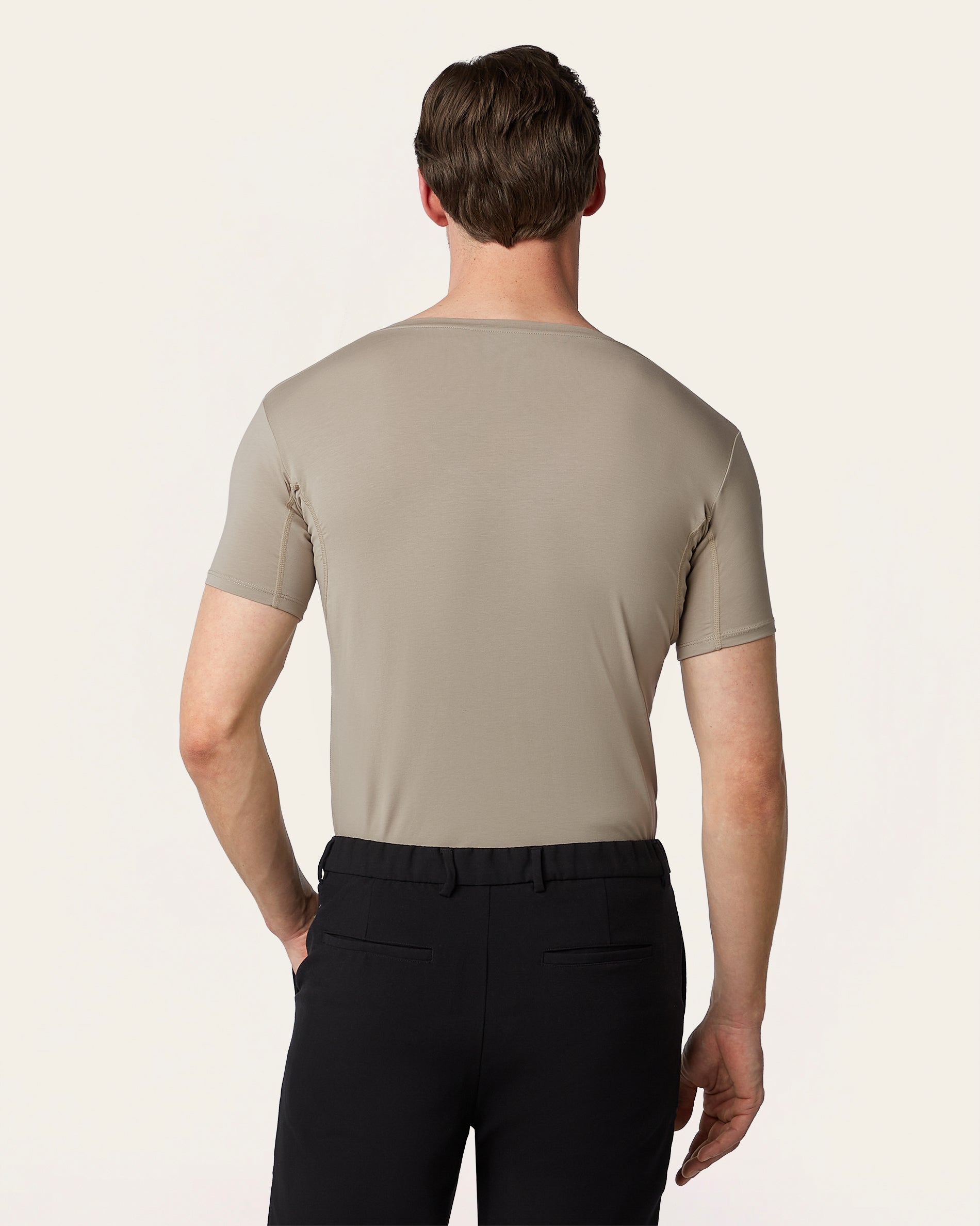V-neck Sweat-proof undershirt khaki