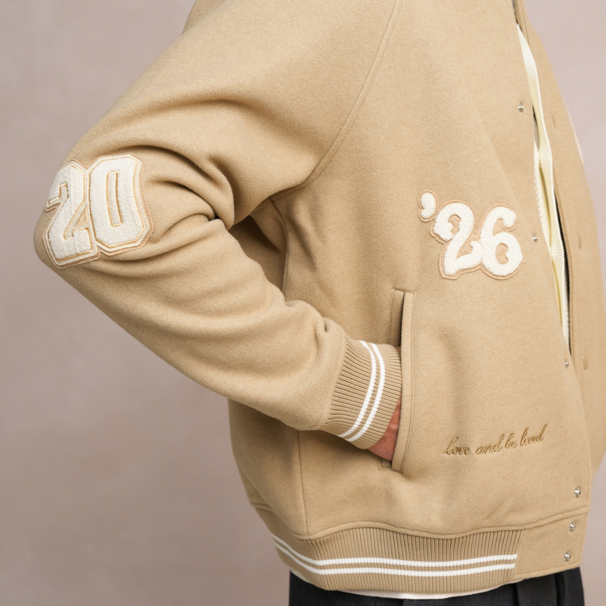 Varsity Jacket Camel